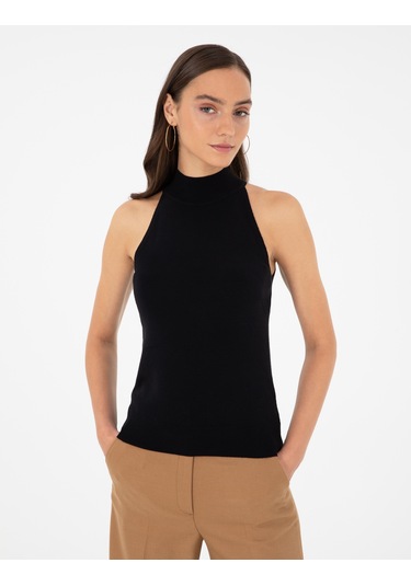 Pierre Cardin Kadın Siyah Bluz Triko 50296460-vr046 Siyah