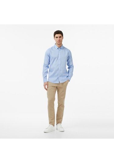 Nautica Erkek Mavi Slim Fit Gömlek Düz W65475t Mavi
