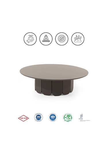 Metro R. Yuvarlak Orta Sehpa Salon Sehpası Rehome