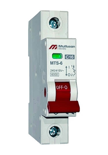 Mutlusan Mts06-1016c 1x16a 6ka C Tipi Otomatik Sigorta