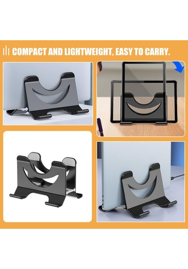 Küçük Dizüstü Bilgisayar Yükseltici Defter Standı Isı Dağılımı Evrensel Masa Tutucu Siyah Rahat Yazma İçin Siyah