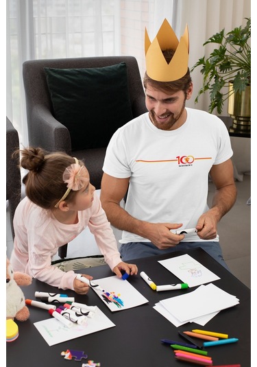 2'li Göztepe 100. Yıl - Şan Şeref Dolu 100 Yıl Kısa Kollu Bisikle Çok Renkli