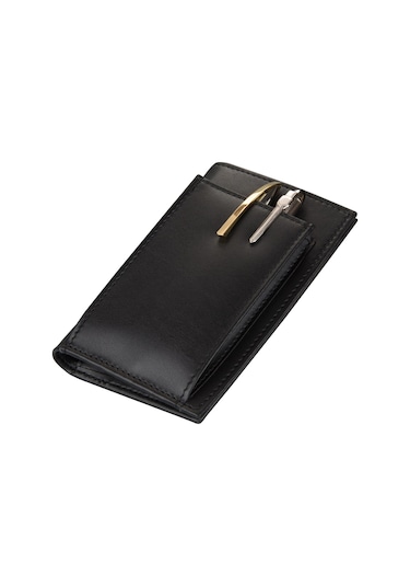 2K DERİ KALEMLİK NOTLUK CÜZDAN KLM-2 SİYAH 10X15,5 CM