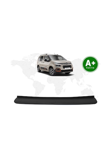 Citroen Berlingo Arka Tampon Eşiği Mat Siyah 2019 Model Ve Sonrası