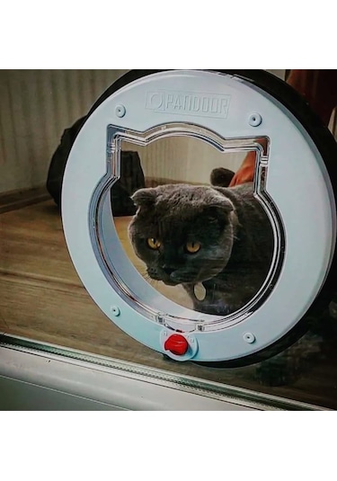 Patidoor Yuvarlak Kedi Kapısı 24.5 x 24.5 CM