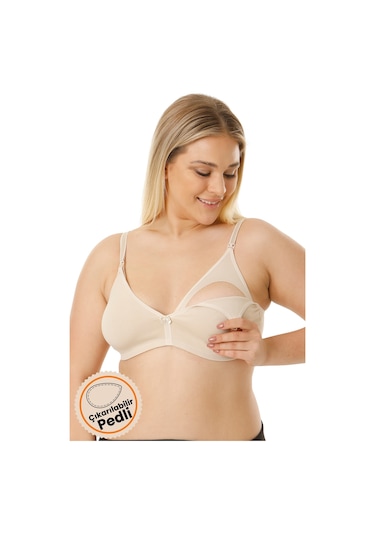 Parlingerie Çıkarılabilir Pedli Emzirme Sütyeni Ten