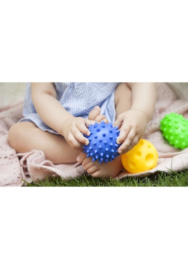 Sensory Duyusal Plastik Bebek Top Banyo Oyuncağı 5 Adet