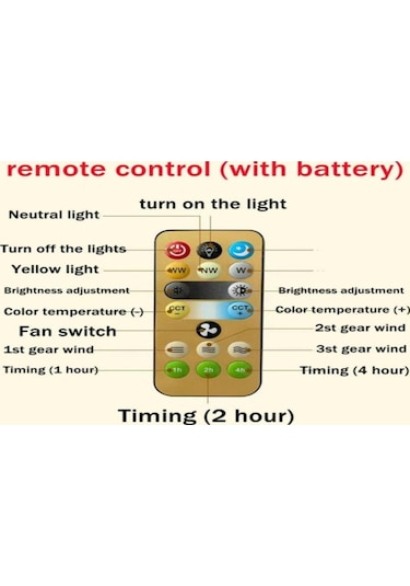 Ximistore9 Beyaz Ev Ofis Mutfak Kullanıma Uygun E27 Vidalı 85-265v 3200k-6500k Led Fanlı Lamba, Uzaktan Kumandalı, Enerji Tasarruflu, Parlak Ve Göz Koruyucu Beyaz