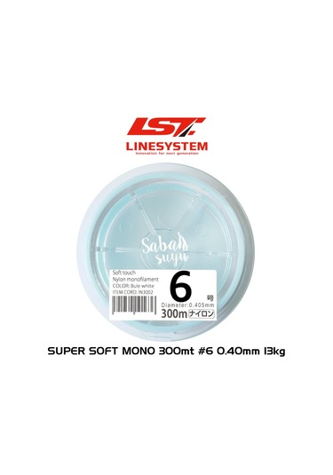 Linesystem Super Soft Mono Misina #6 0.40Mm 13Kg. 300Mt.