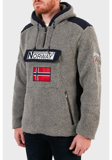 Norway Geographical Erkek Sweat Gymclasssherpa (518028152) Gri