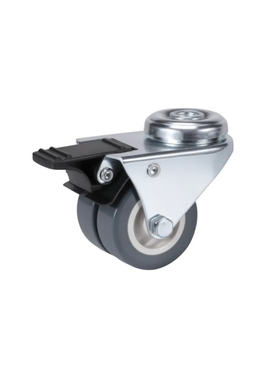 Brante Direksiyon Tekerleği, İki Sıra Pimli, Frenli 1 Adet 358436492 Gri