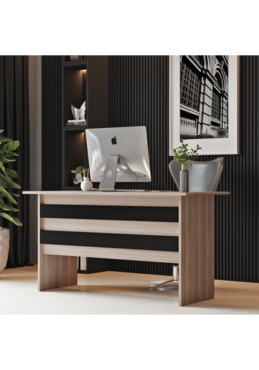 Robinhome Robin Home Verona A Ofis Büro Çalışma Masası Meşe - Siyah