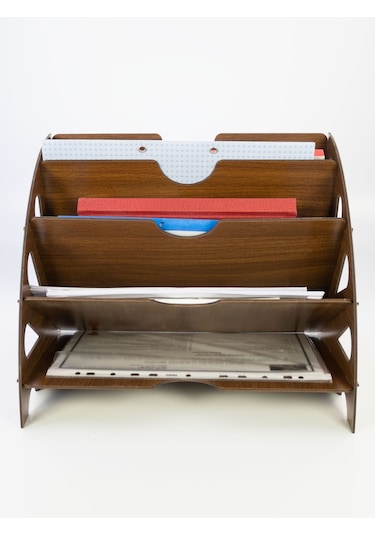 CapellaWoodWorks Masa Üstü Organizer Ceviz