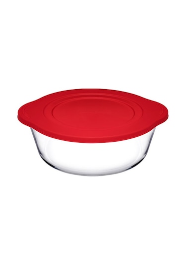 Paşabahçe 59001 Borcam Tencere Plst Kapaklı Kırmızı