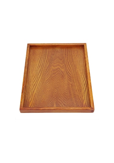 Servis Tepsisi, Dikdörtgen Ahşap Çay Tepsisi Otel Ev Mutfak Tepsileri Atıştırmalık Tepsisi Kahvaltı Tepsisi Gıda Saklama Kabı