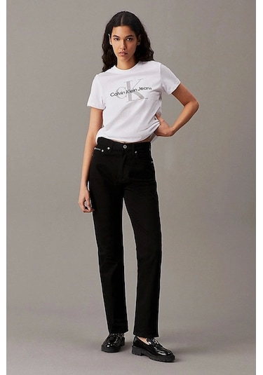 Calvin Klein Jeans Ck Jeans Authentıc Slım Straıght Kadın Siyah Jeans J20j224896-beh Siyah