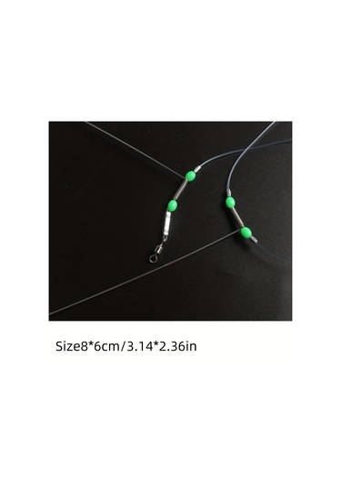 Fırdöndüler, Çıtçıtlar Ve Parlak Boncuklarla Yüksek Mukavemetli Balıkçılık Teli İzleme Lideri Teçhizatı - 20cm