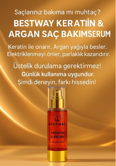 Bestway Kuaför Keratin Ve Argan Saç Serumu