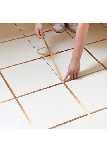 River World Şerit Bant Gold Renk Fayans Arası 50 Metre 1 Cm