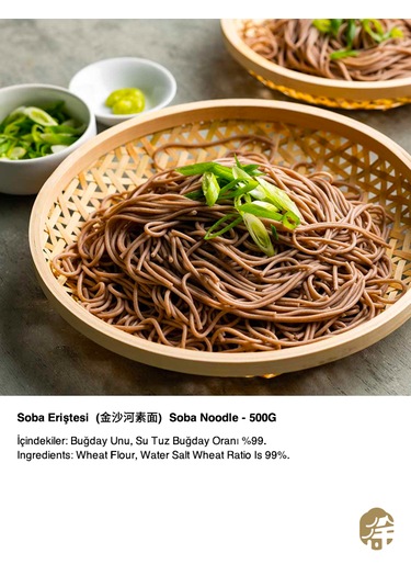Jinshahe Oval Soba Eriştesi + Soba Noodle 2 x 500 G