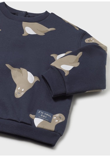 Mayoral Erkek Bebek Sweatshirt Gri