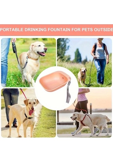 Maxaccess Yeşil Taşınabilir Evcil Hayvan Şişesi Sulama Besleyici Seyahat Çantasız Dayanıklı Plastik