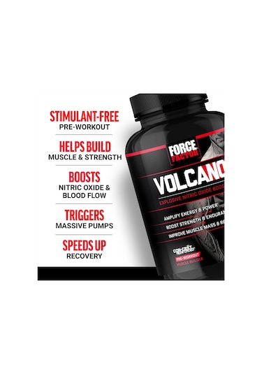 Force Factor Volcano Preworkout Nitric Oxide Booster For Men With