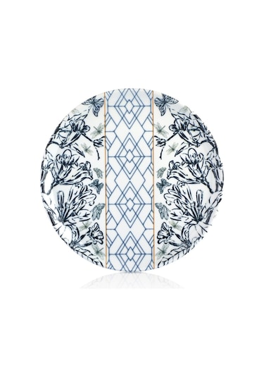 Porland Papılıo Karma Ikram Ve Kahvaltı Takımı 18 Parça Mavi