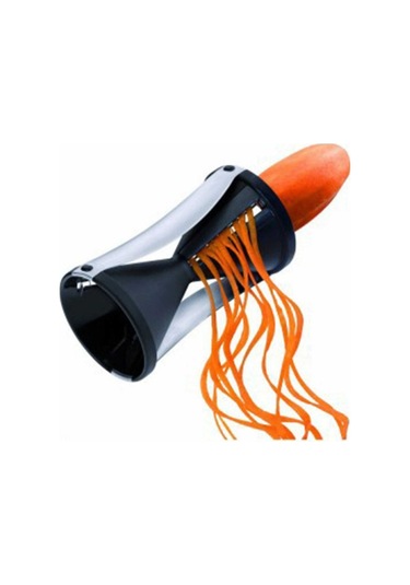 Fortunelane Siyah Mutfak Spiral Dilimleyici, Döner Sebze Kesici Ve Çekiç, Paslanmaz Çelik Siyah