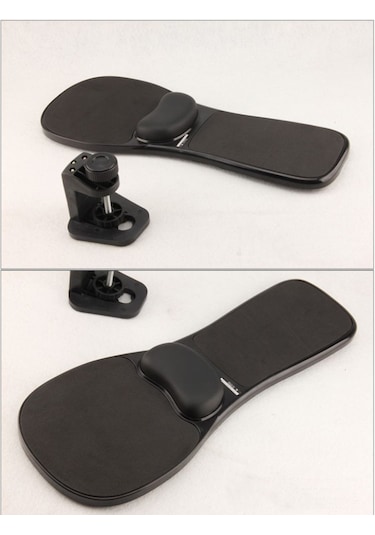 Rotasyon Bilgisayar Masaüstü Dizüstü Fare Tepsisi Dirsek Pedi Bilek Dayanağı Plakası Desteği Masa Ve Sandalyeye Takma