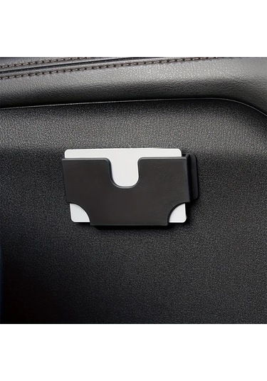 Fochsia Araç İçin Yapışkanlı Kart Tutucu, Güneşlik Kart Yuvası, Siyah, Pratik.