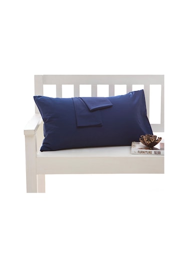 Symbee %100 Pamuklu Yastık Kılıfı - Rahat Ve Dayanıklı, 50x75 Cm, Koyu Mavi Diğer