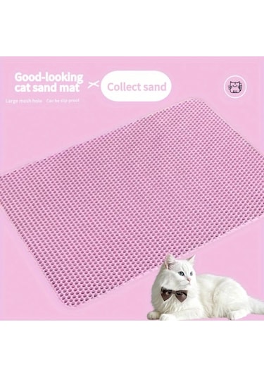 Fochsia Bal Kabağı Desenli Khaki M Büyük Kedi Kumu Kabı: Kaymaz, Sızdırmaz, Kolay Temizlenir