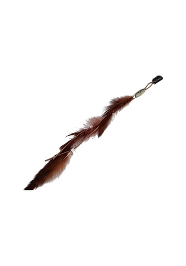 Kahverengi Tarak Başlık Yenilikçi Tokalar Hippi Başlıkları Tüy Saç Halat Kafa Bandı Şapkalar