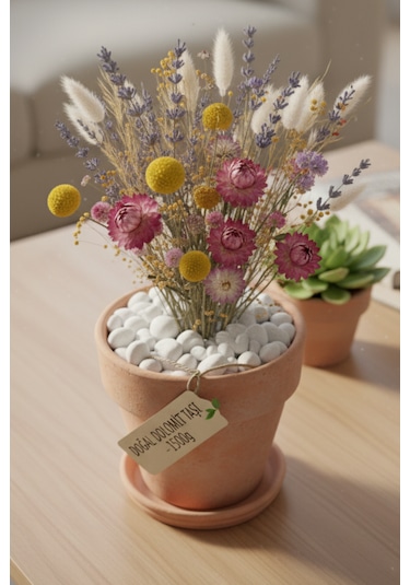 Beyaz Dolomit Dekor Taşı 1.5-2.5 Cm / 1500 Gr