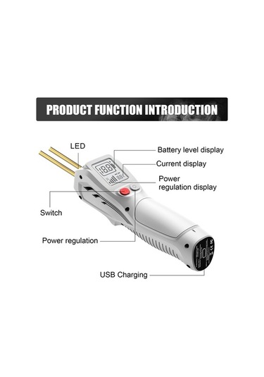 Besthome1 Kolluk Tipi Kablosuz Plastik Kaynak Makinesi, Lcd Ekranlı, 5000mah Li-po Pil, Hızlı Sıcaklık Ayarı, Çok Amaçlı Tamir
