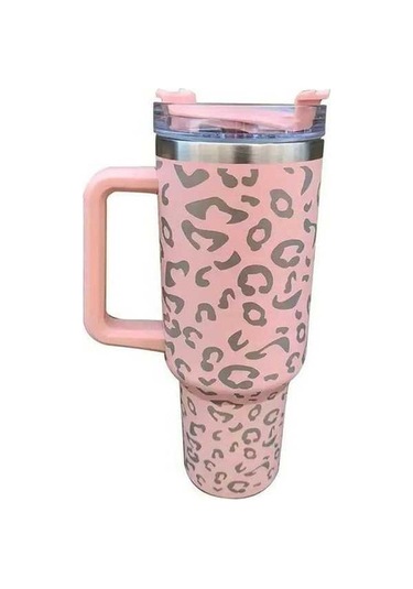 Novahub : Kolu Termos Bardak: 304 Paslanmaz Çelik, Buz Kupa, 40 Oz, Altın Finish Altın