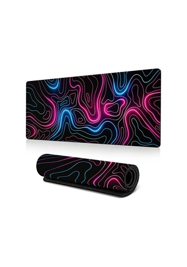 Cbtx 400 900 3mm Soyut Desen Büyük Mouse Pad Termal Transfer Baskı Masaüstü Mat - Line-17