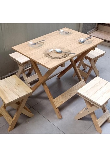 Bengi Ticaret Piknik Seti Katlanabilir Ham 90391çam Ağac Az Yer İşgal Eder Çok İş Yapar El Yapım Ahşap