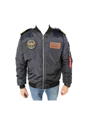 Crew Turk Mng91l Bomber Pilot Montu Kumas Lacivert Lacivert