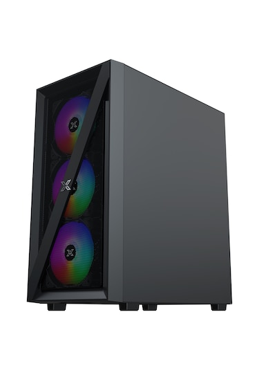 Xigmatek Blade 650w 80+ Temperli Cam+mesh Panel 4x12cm Sabit Rainbow Fan Mid-t Gaming Oyuncu Kasası