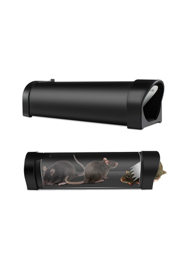 Kemirgen Zapper Sıçan Fareler Fare Tuzak Humane Fare,siyah