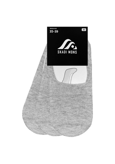 Skadi Mons Invisible 3 Pack Unisex Gri Çorap 1605030223-002 Gri