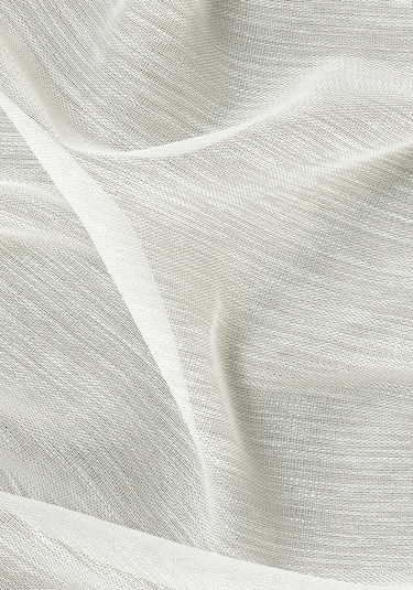 Gauze Fabric Design Bambu İpeksi Dokulu Tül Perde Normal Pile 1 X 2.5 Krem