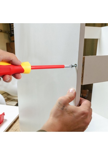 Wezone Penggong 8'li İzole Tornavida Seti: 4 Phillips + 4 Düz Uç, Çelik-trp-pp Malzeme, 9715 Modeli, Kırmızı+sarı Kutulu