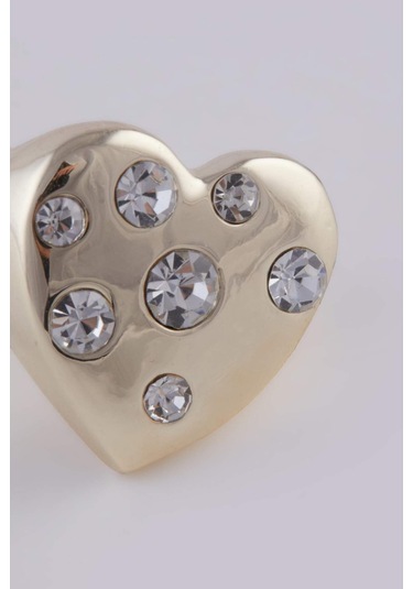 DeFacto Afra x DeFacto Beyaz Kalp Desenli Yüzük E3042AXNSGD1