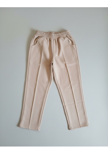 Çiçek Desenli İki İp Kız Çocuk Alt Üst Takım Kahverengi