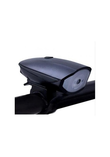 Xbyc 6163 Usb Şarjlı 250 Lümen 140 Db Yüksek Sesli Bisiklet Ön Farı Ve Korna Siyah