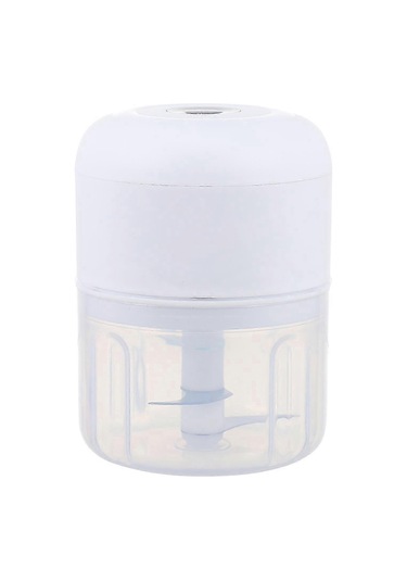 1 Set Elektrikli Sarımsak Ezici Zencefil Dilimleyici Kablosuz Sarımsak Kesme Aleti 250mlbeyaz Siyah