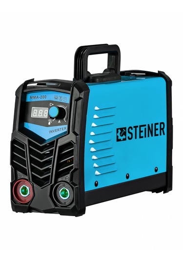 Steiner Mma-200 Amper Dijital Göstergeli İnverter Kaynak Mavi